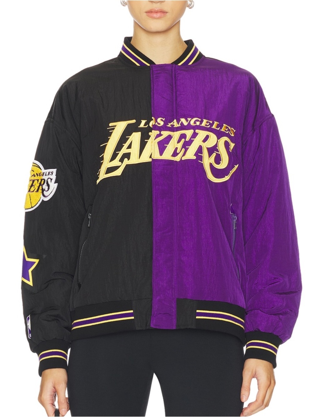 TEREZ | X REVOLVE LAKERS MULTI
LOGO BOMBER (XS)